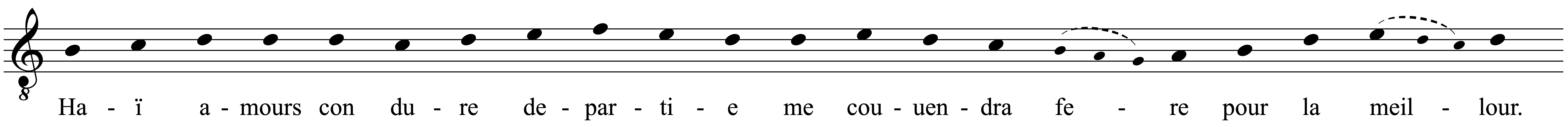 Work musical notation